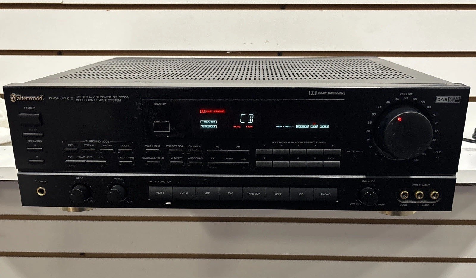 Sherwood Digi Linc 2 Stereo A/V Receiver, Multi Room, Remote System Rv – 5010R
