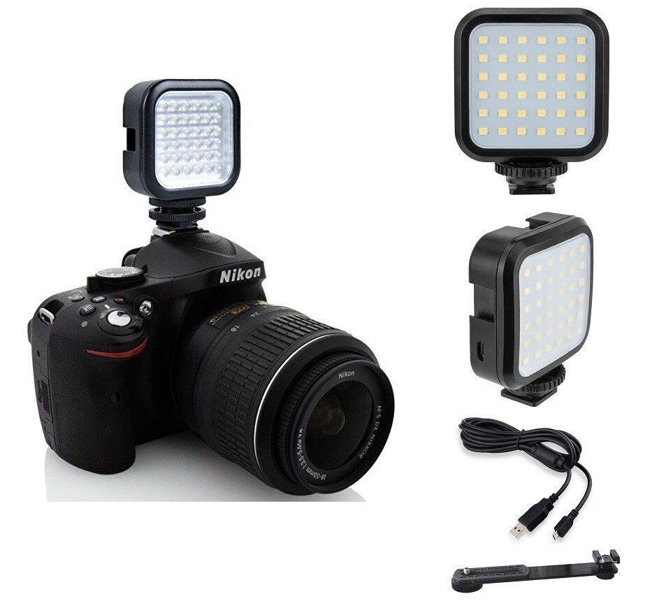 New LED Light Set With Power Kit For Panasonic Lumix DMC-GH4 DMC-GM5