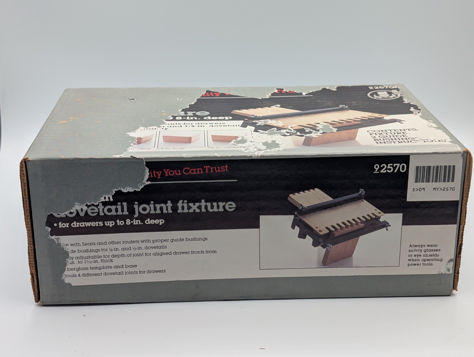 Vintage Craftsman 8" Dovetail Joint Fixture Jig 9-2570 Complete EXC W/ Manual