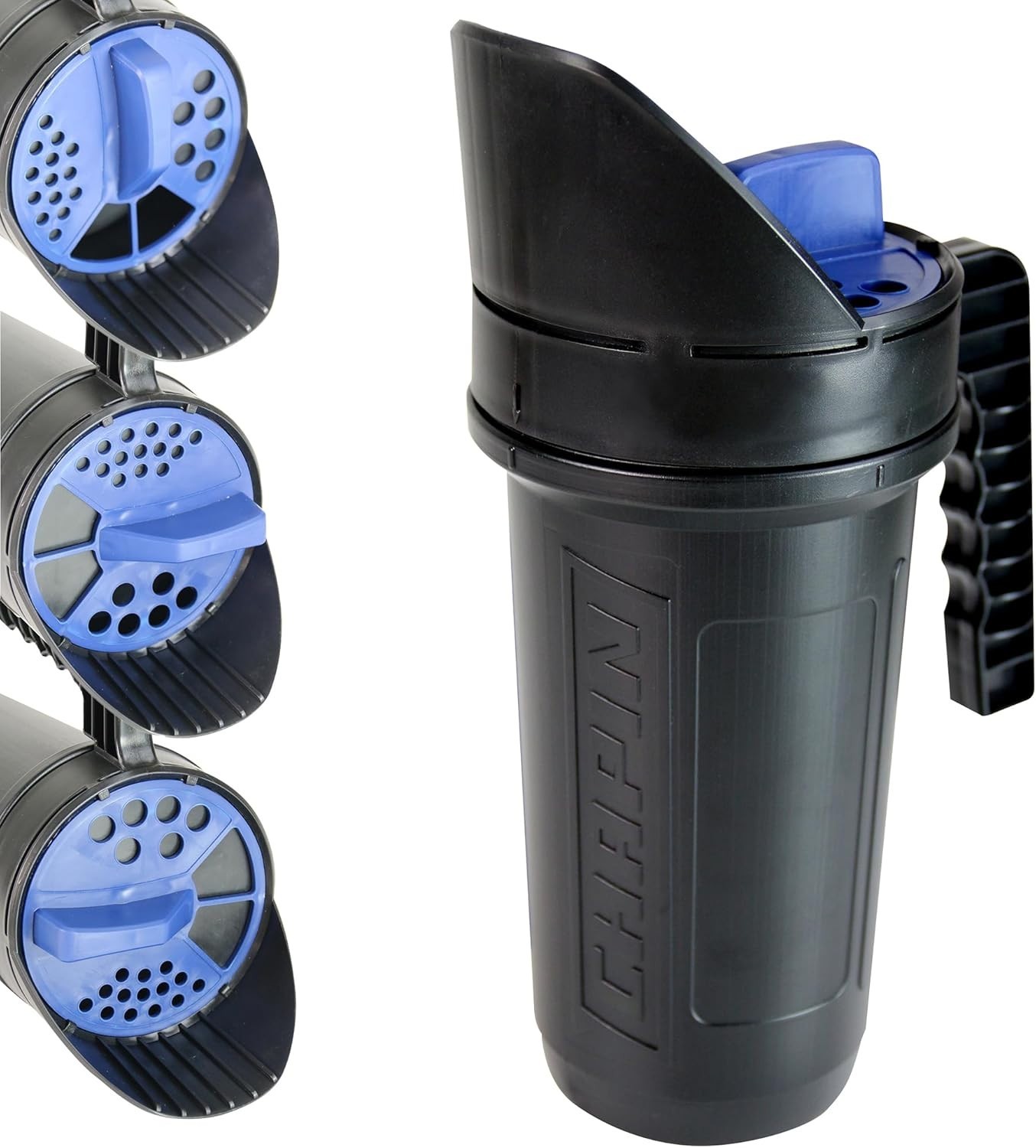 Portable Black Poly 64-oz Hand Shaker Spreader - Complete Yard Maintenance Tool