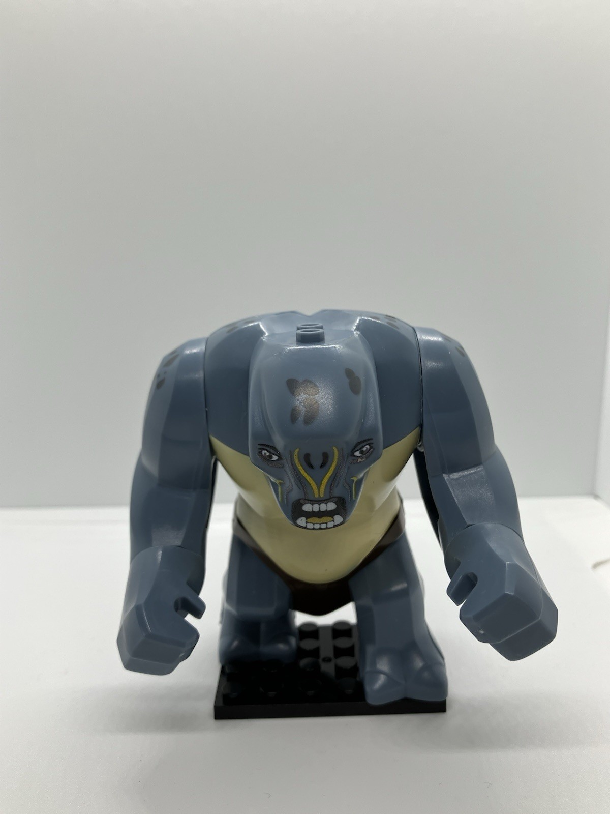 Armored Cave Troll With Sword Custom Building Block Figure