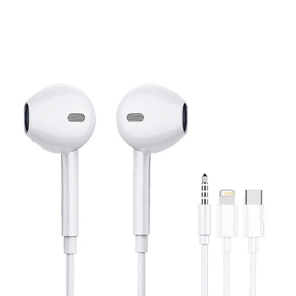 Wired Earphones For iPhone 16/15/14/13/12/11 Pro Max 7/8Plus XR/XS/X iPad In-Ear