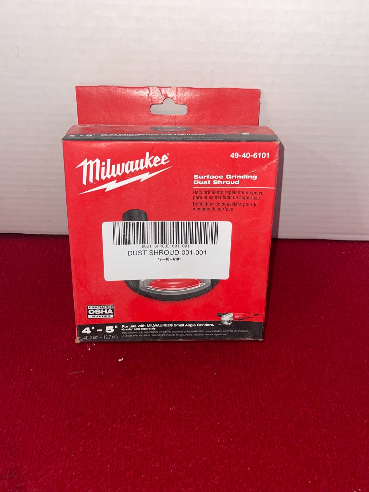 Milwaukee 49-40-6101 4"-5" Universal Surface Grinding Dust Shroud OSHA