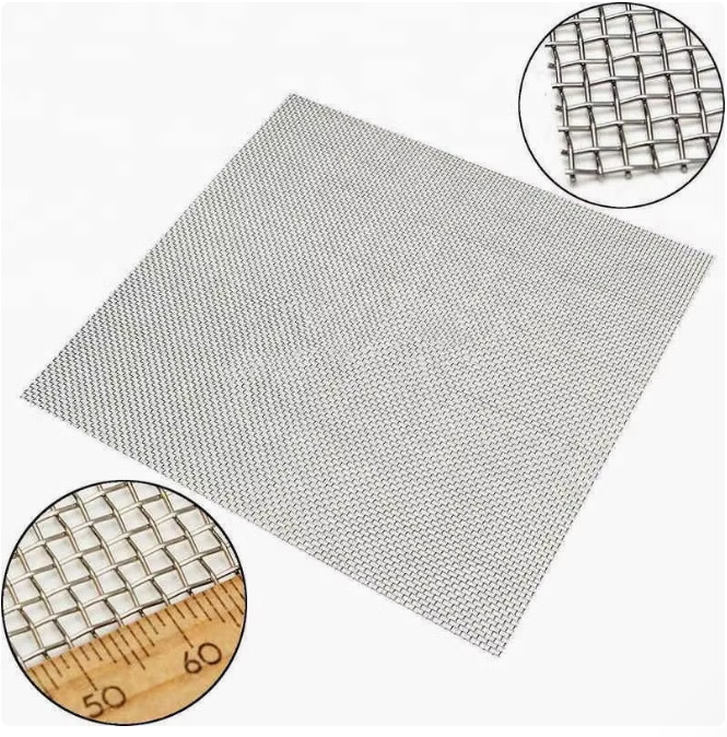 1PC Pure Silver Mesh Electrode Silver Wire Braided 30/40/60/80 Mesh 100mm*100mm