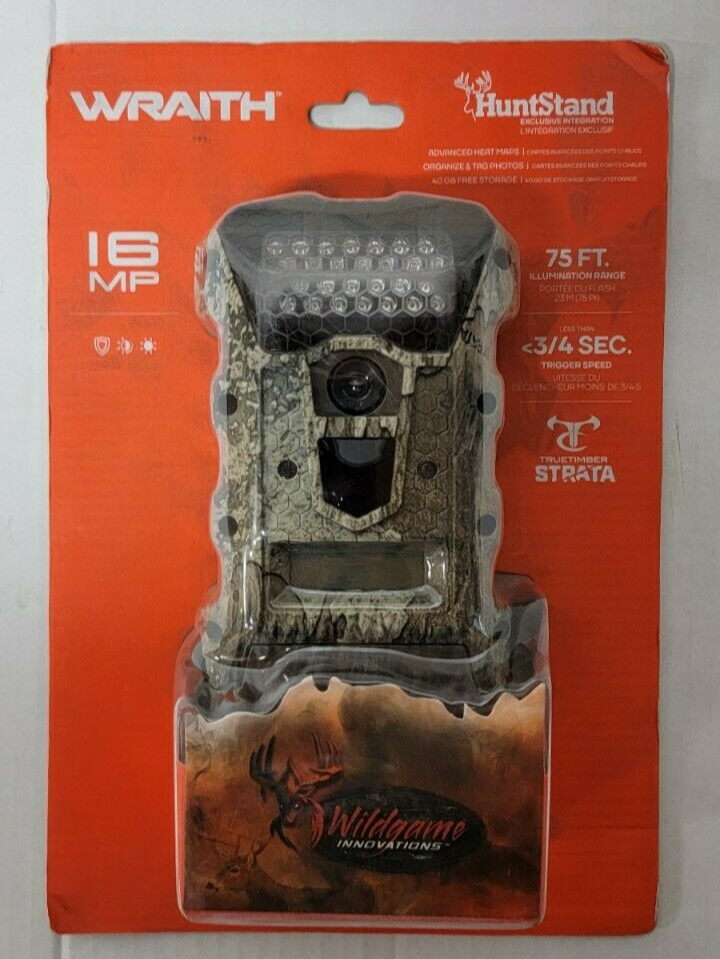 0630 WGI WRAITH 16 MP TRAIL CAMERA MODEL# WR16I41B-9