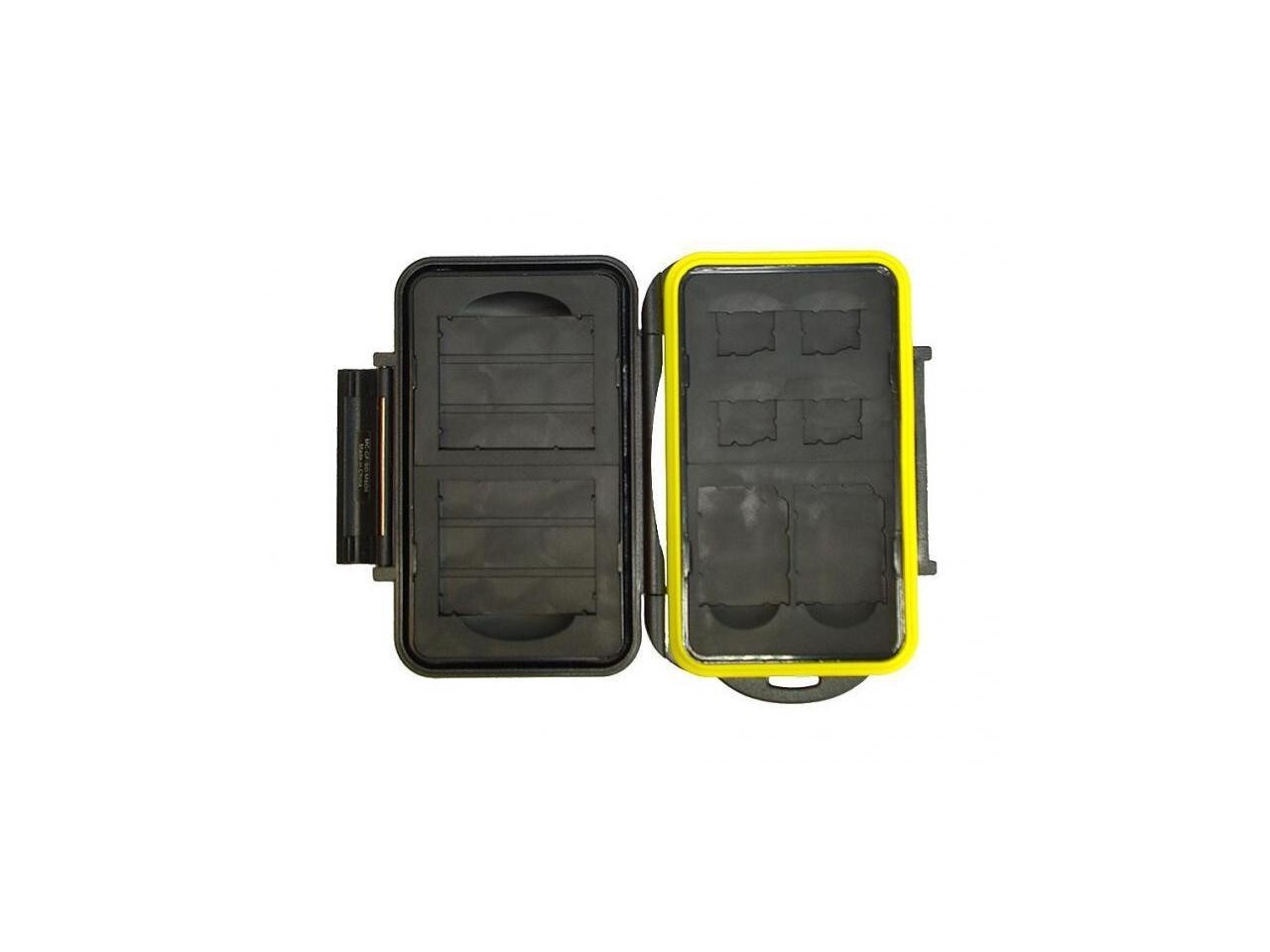 JJC MC-CF/SD/MSD8 Rugged Water-resistant Memory Card Case 2x CF / 2x SD / 4x mSD
