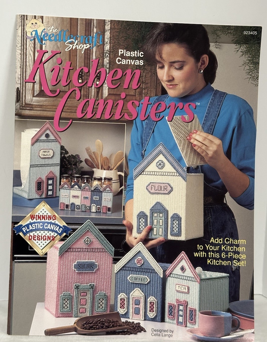 The Needlecraft Shop Plastic Canvas Pattern KITCHEN CANISTERS 1992