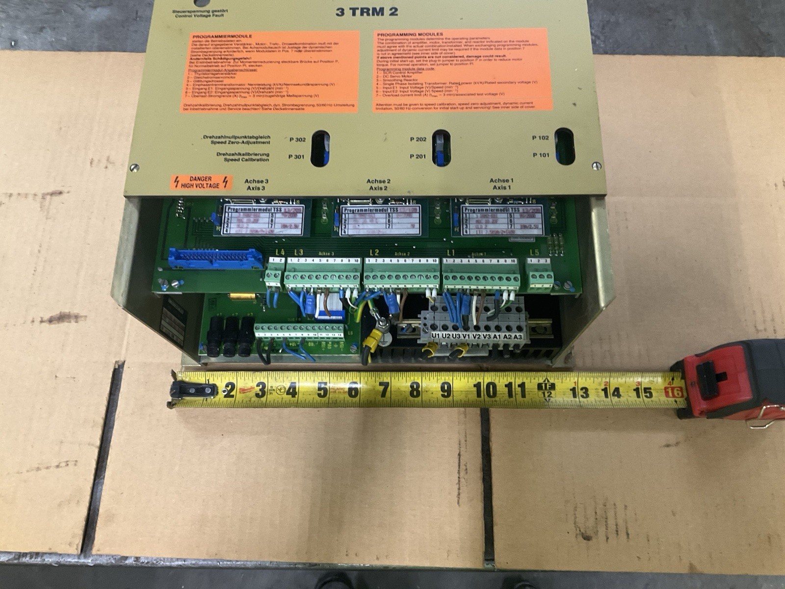 Maho MH600E CNC Milling Machine Idramat 3 TRM 2 Servo Module Amplifier