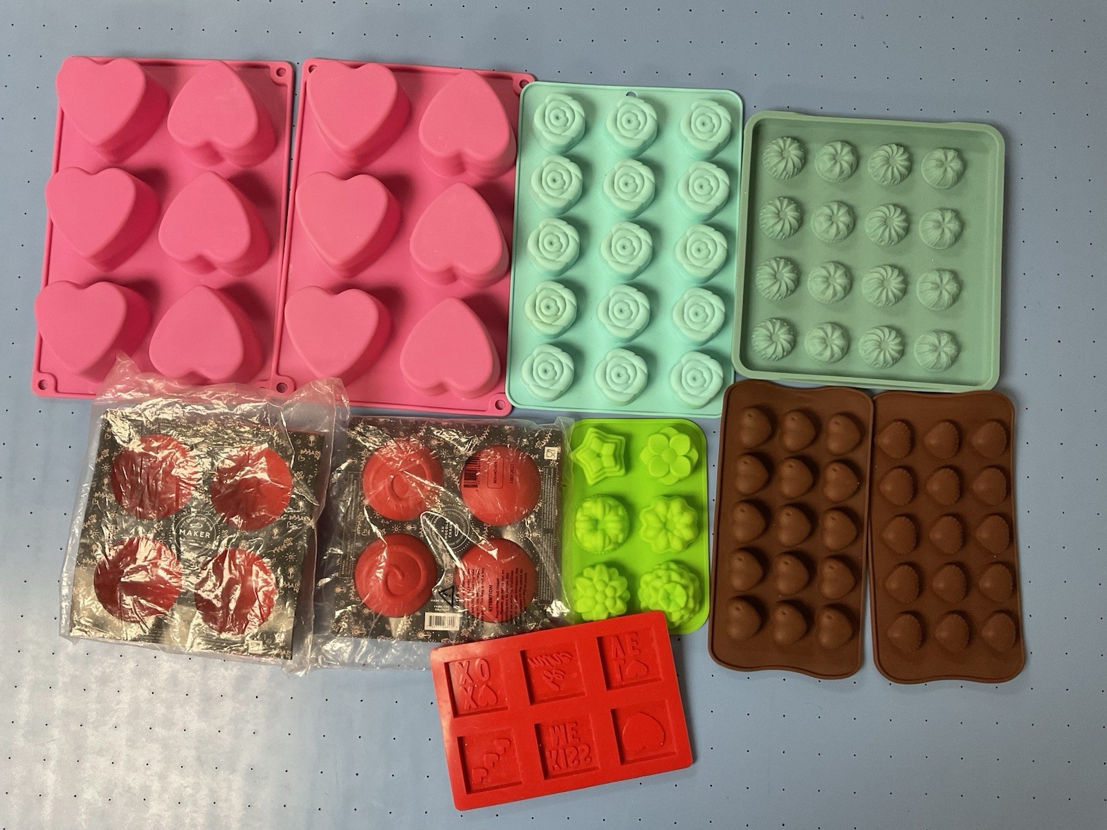 Valentine Silicone Food Ice Molds Lot Of 10