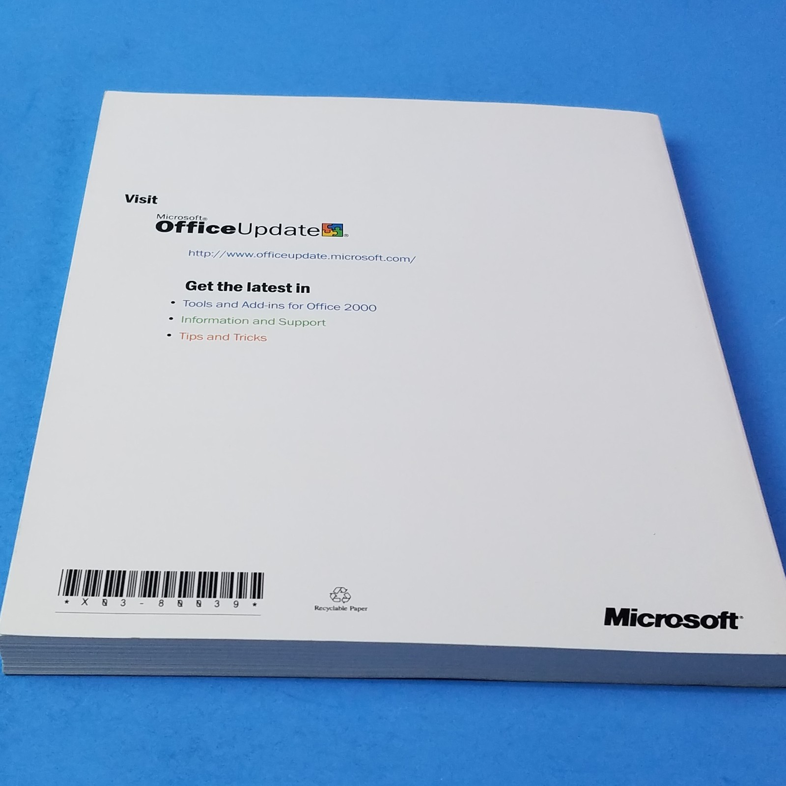 Discovering Microsoft Office 2000 Premium and Professional Manual And Box