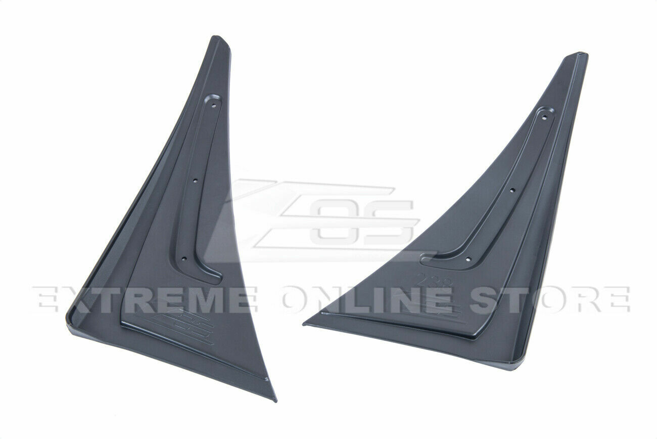 Front Rear Splash Mud Flaps Fits 16-Up Camaro TEXTURE BLACK GM Extended Guards