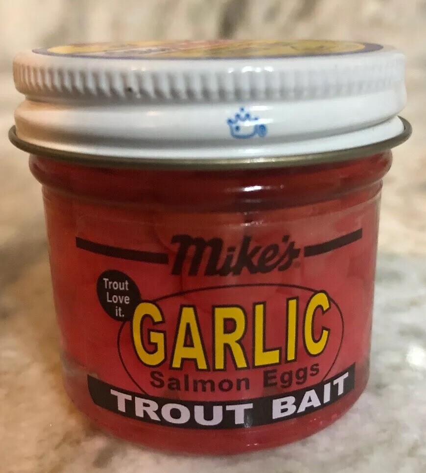 Atlas-Mikes Salmon Eggs TroutBait #1035 Pink Garlic-RARE-BRAND NEW-SHIP N 24 HR