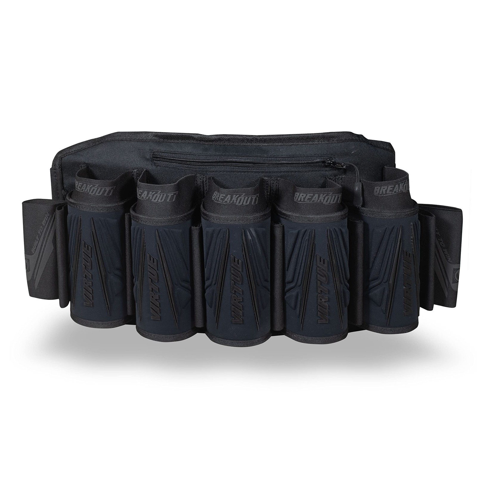 VIRTUE Breakout V2 Strapless Paintball Harness - All Black 5+8