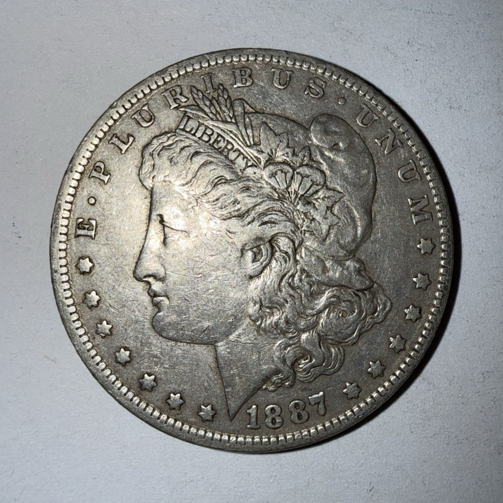 1887 Morgan Silver Dollar $1 Philadelphia Business Strike 0.900 Fine