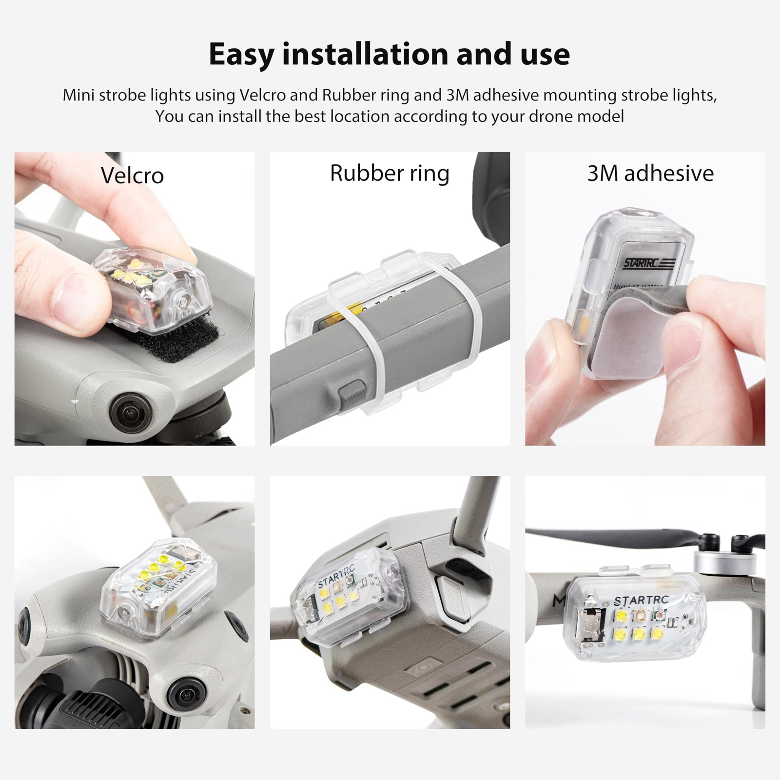 Drone Strobe Light Compatible with DJI Neo Mini 5 Pro 4 Pro Avata 2 Air 3S 2PC