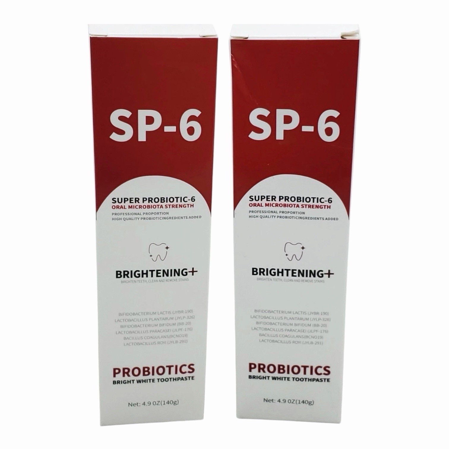 2 Pack - SP-6 Probiotic Whitening Toothpaste - 4.9oz 140g - NEW