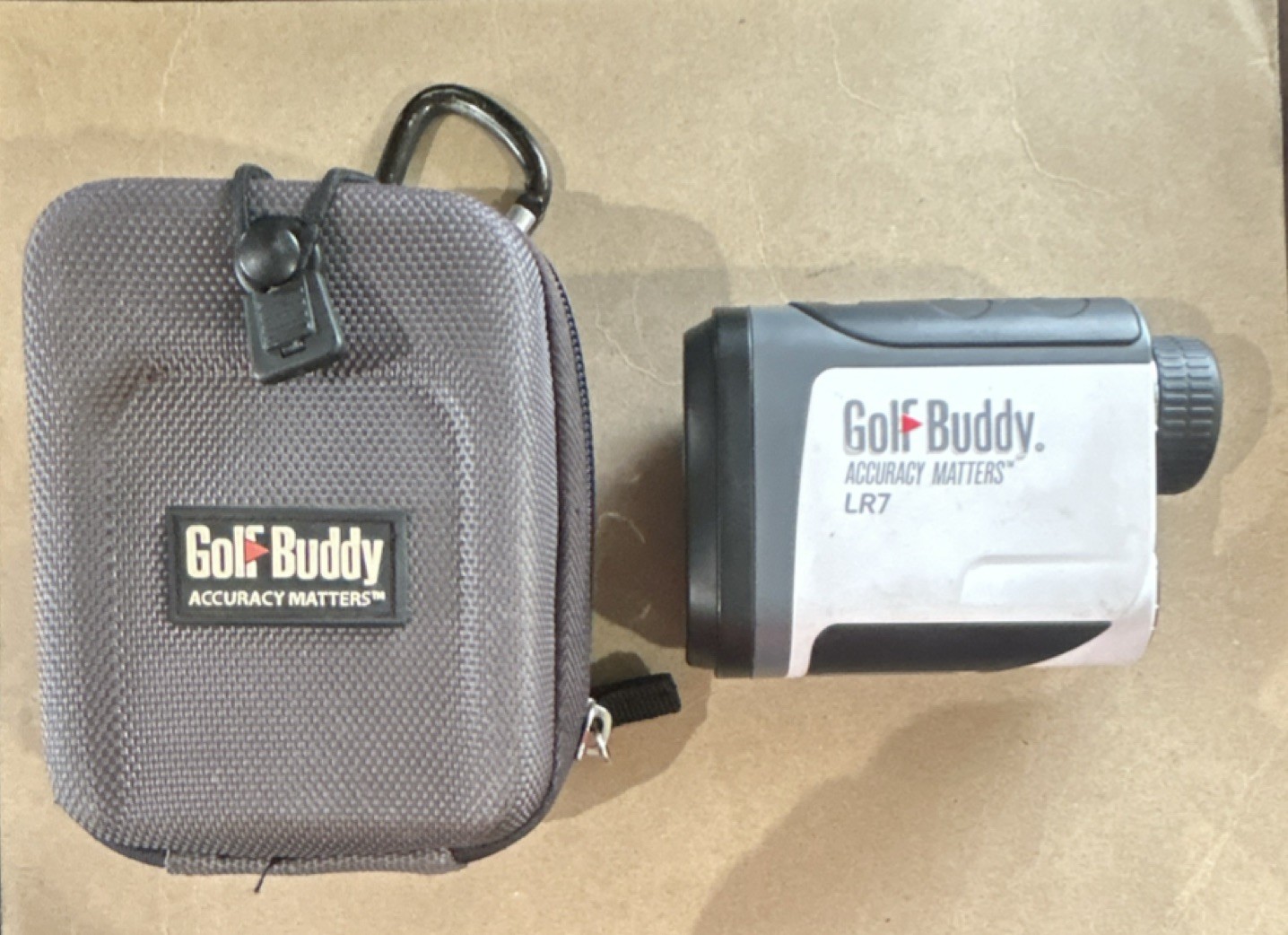 GolfBuddy GB10-LR7S Small Golf Laser Rangefinder Slope - White/Black