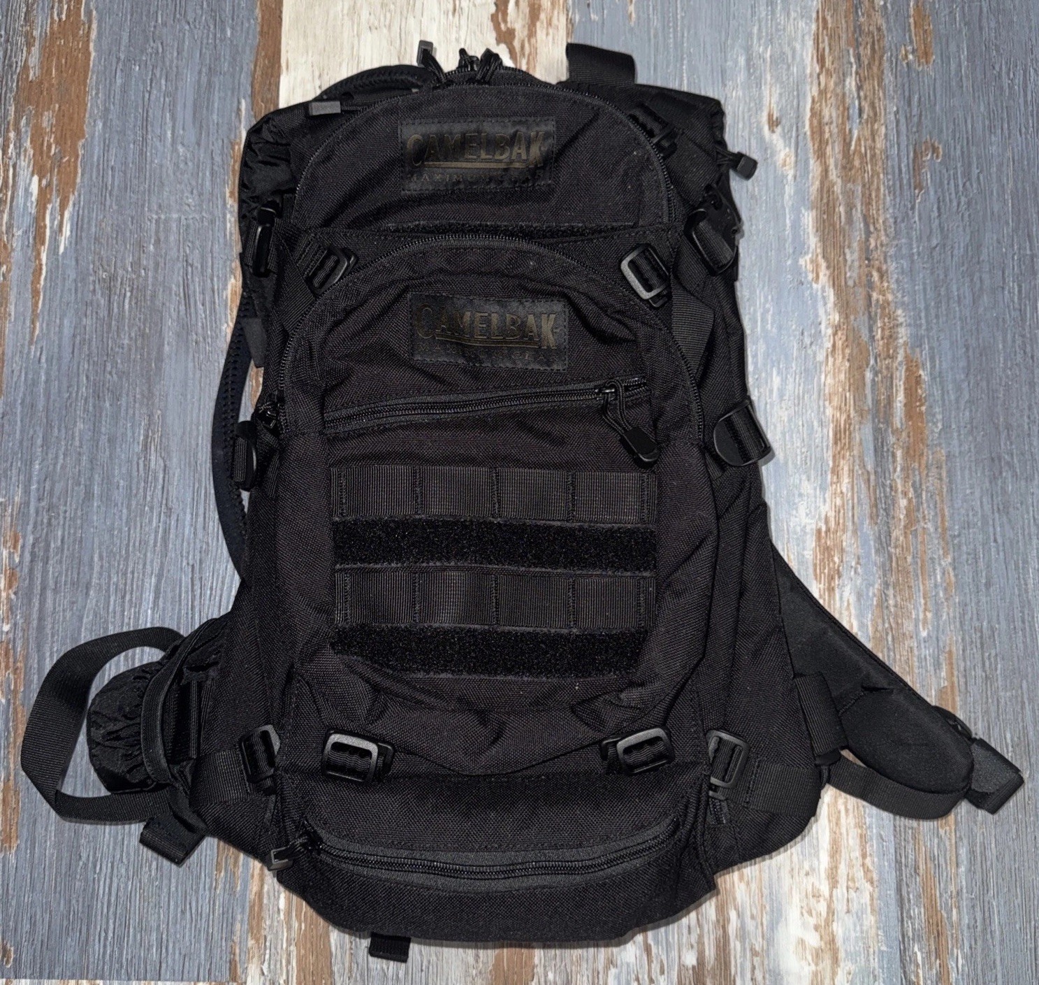 Camelbak Maximum Gear Transformer Black Hydration Backpack, Cover & Bladder 64oz