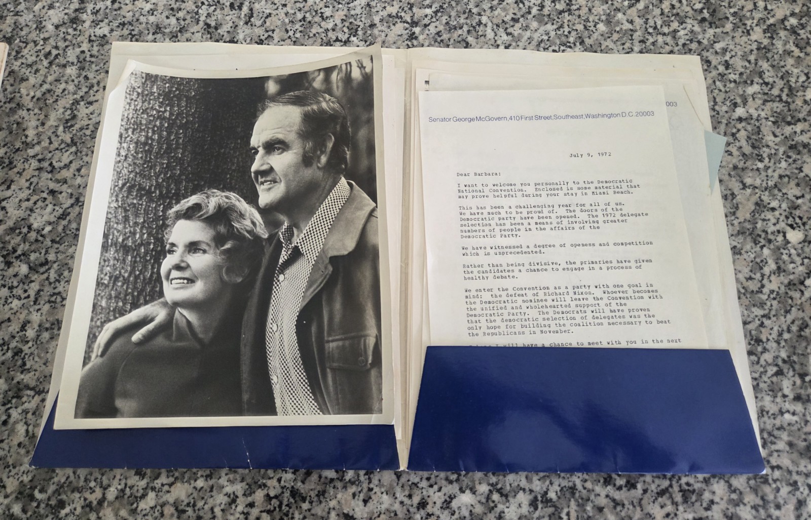 1970s George McGovern Political Campaign Delegate Packet Lot