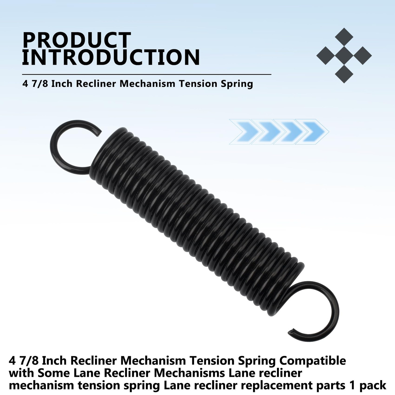 4 7/8-Inch Recliner Mechanism Extension Springs, Lane Recliner Springs for La...