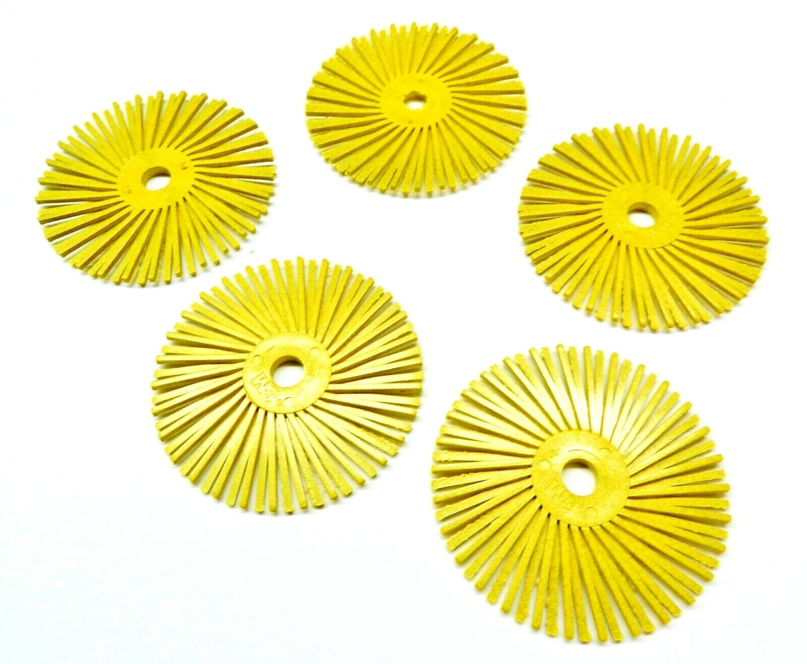 3M Radial Bristle Discs 3" Yellow 80 Grit Bristle Brush 5 Discs Coarse Grade