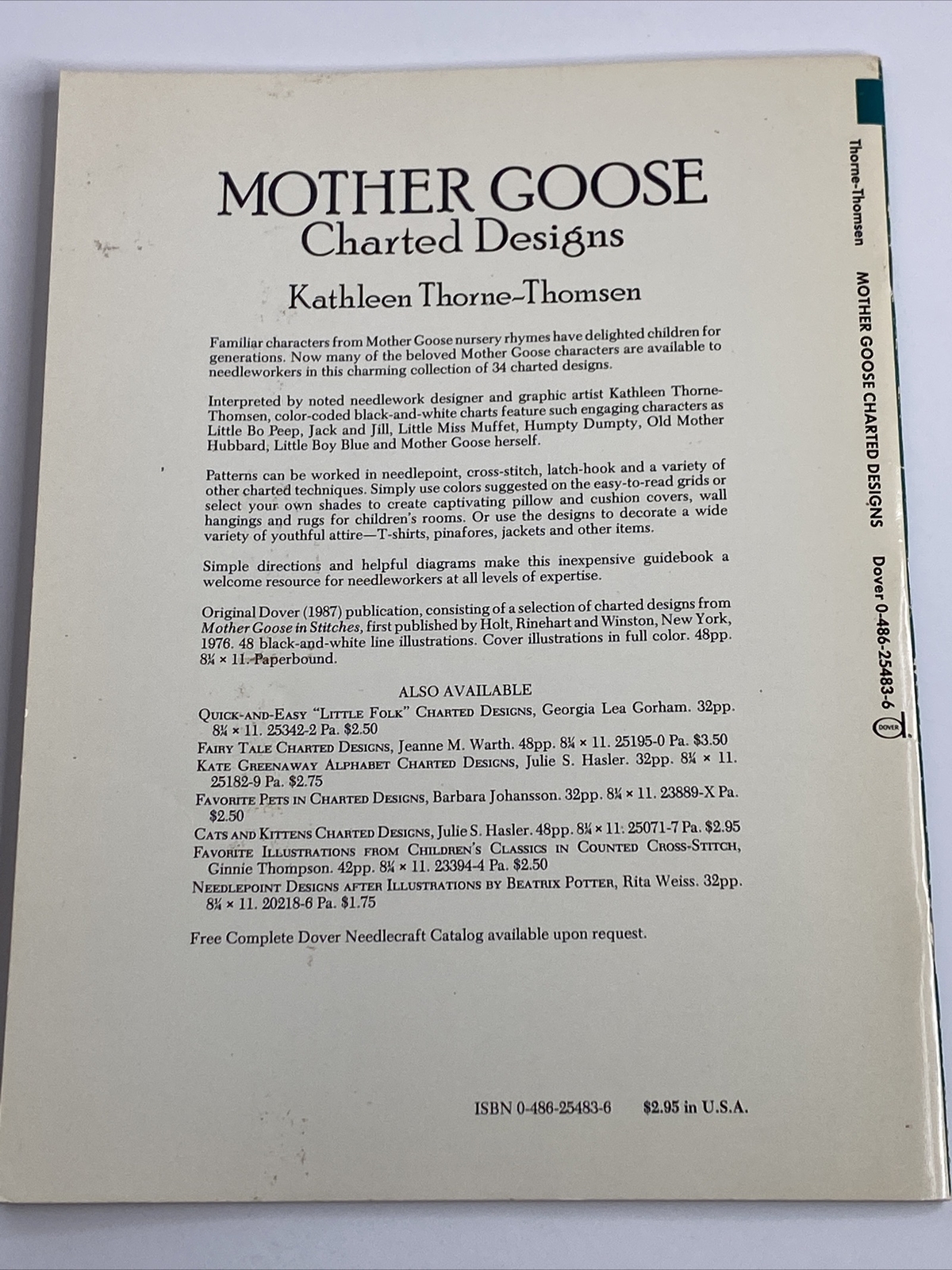 Dover Needlework Mother Goose Charted Designs