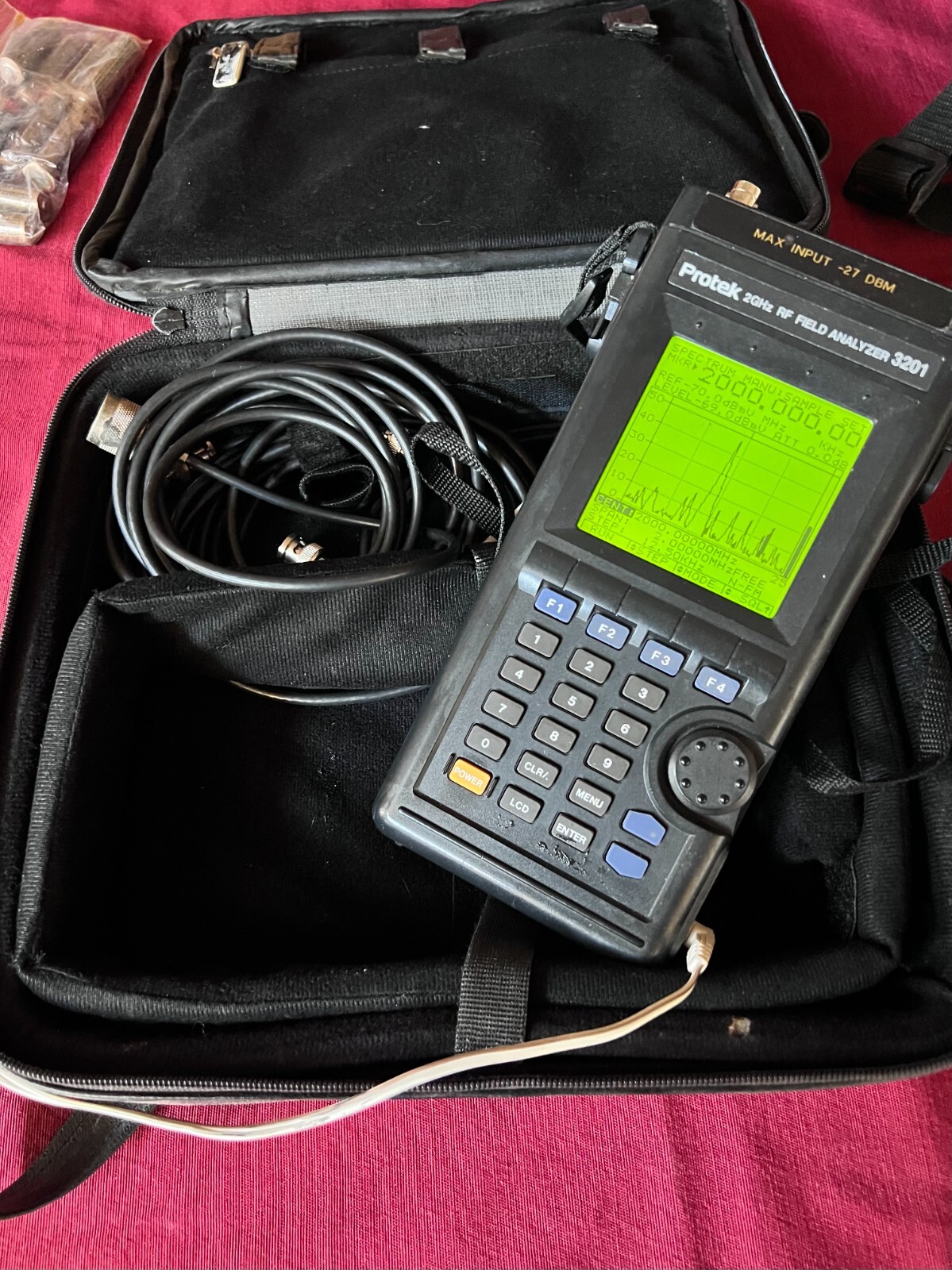 Protek 2GHz Field Signal Strength Analyzer Hand-Held RF 3201