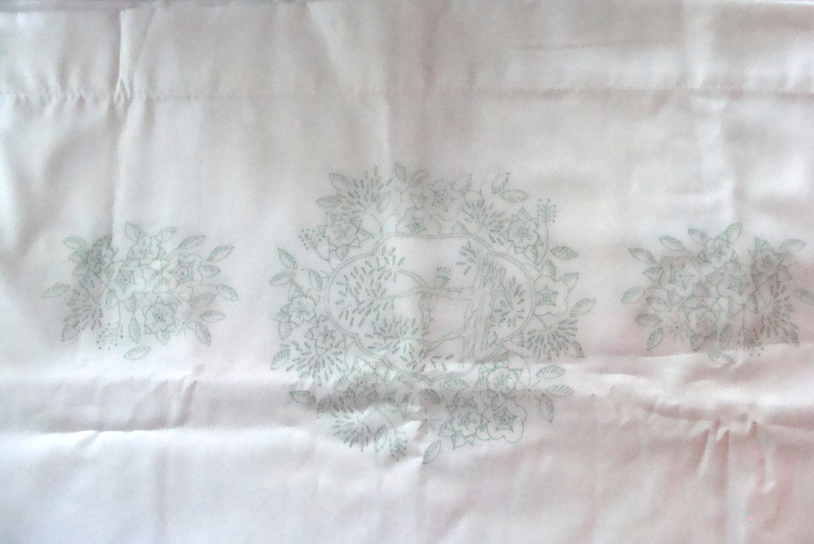 VTG 2 Stamped Preprinted Pattern for Cross Stitch Embroidery Pillow Cases