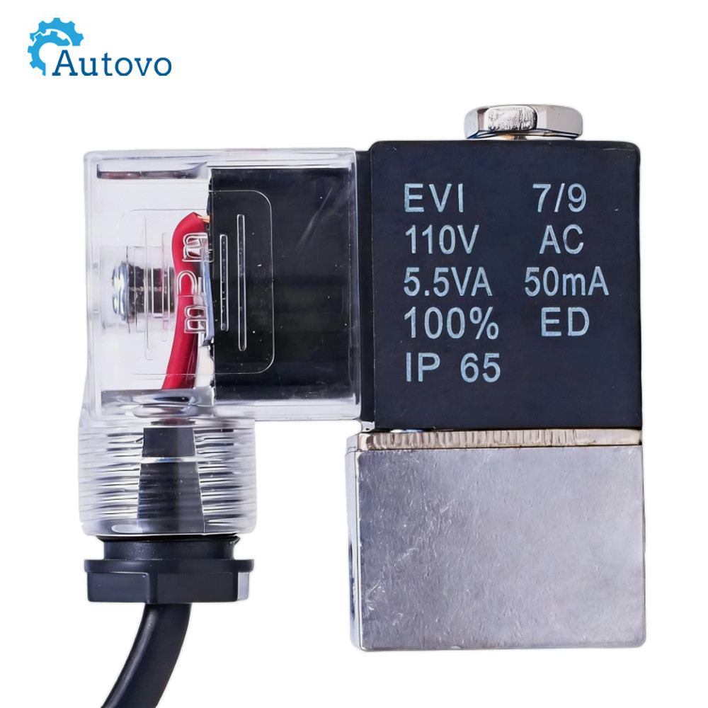 AC 110V Electric Solenoid Air Valve 1/4" NPT, Suitable for Air Compressor