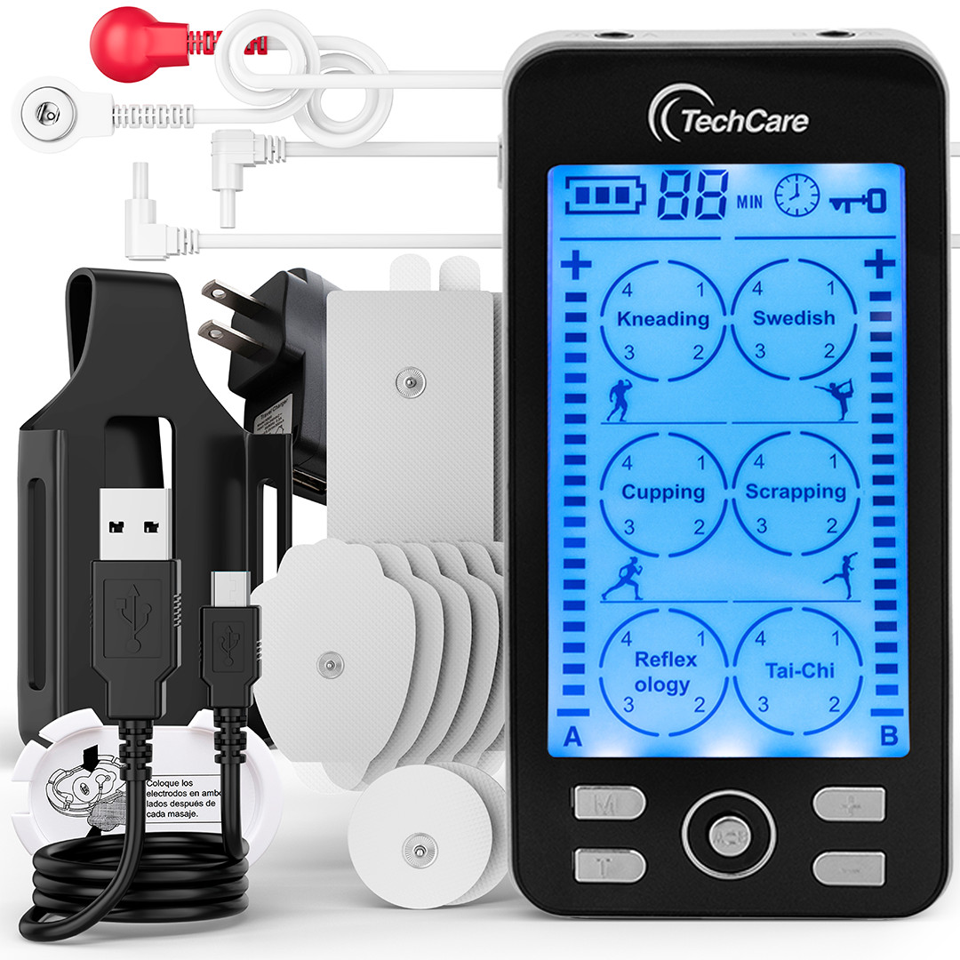Tens Unit Muscle Stimulator Electrotherapy Device Full Body Massager 24 Modes
