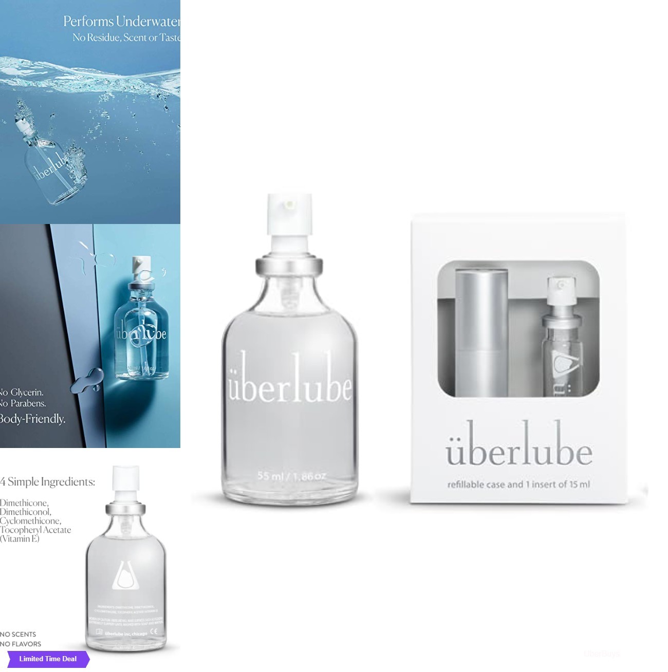 Silicone Lube Unscented Flavorless Travel Kit 55ml Bottle Waterproof Vitamin E