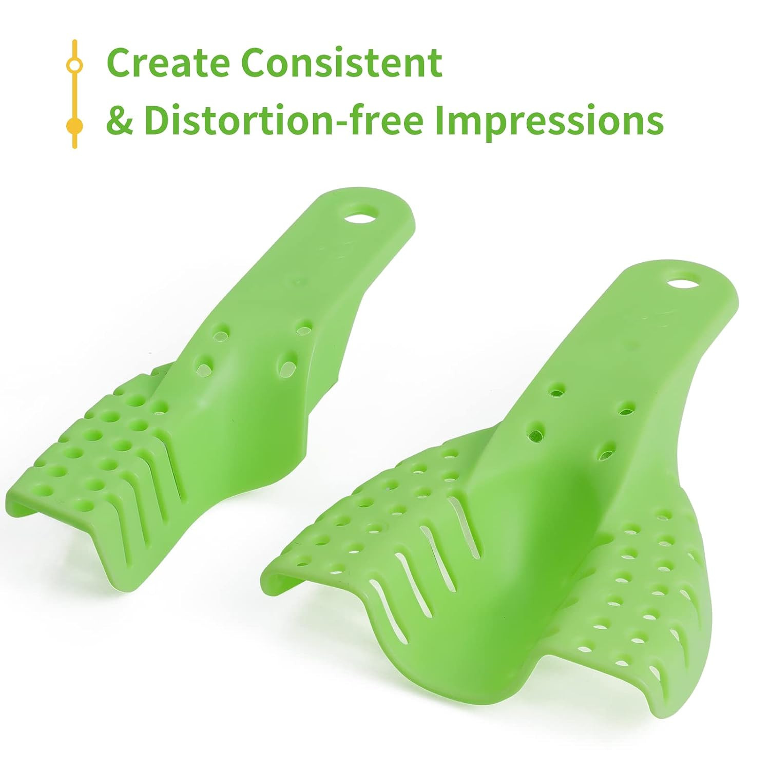 10 PCS Dental Impression Trays Disposable Plastic Small Medium Large Autoclavab