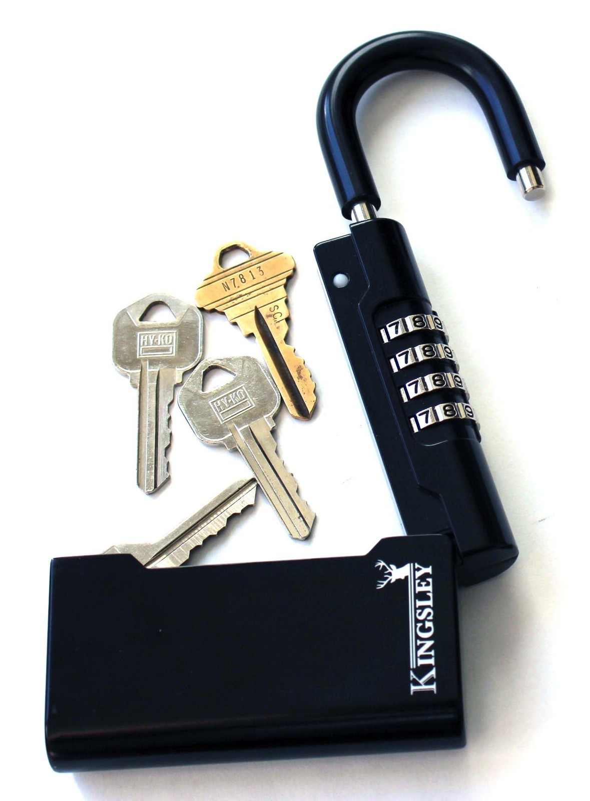 Kingsley Guard-a-Key Black Realtor's Lockbox Portable Guard-a-Key,