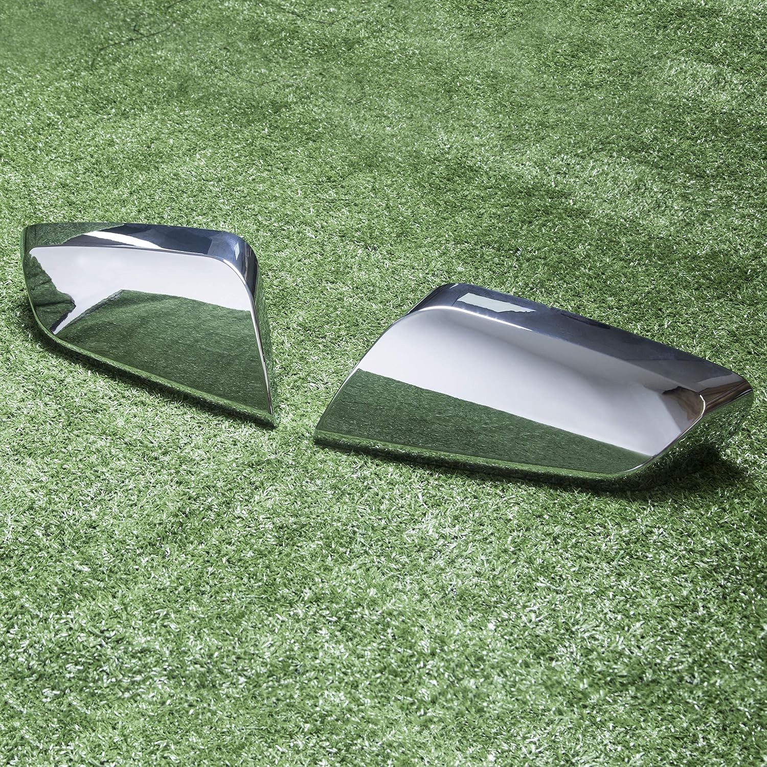 Pair Mirror Covers Compatible With 2014-2020 Impala Overlays Trims Shells Chrome