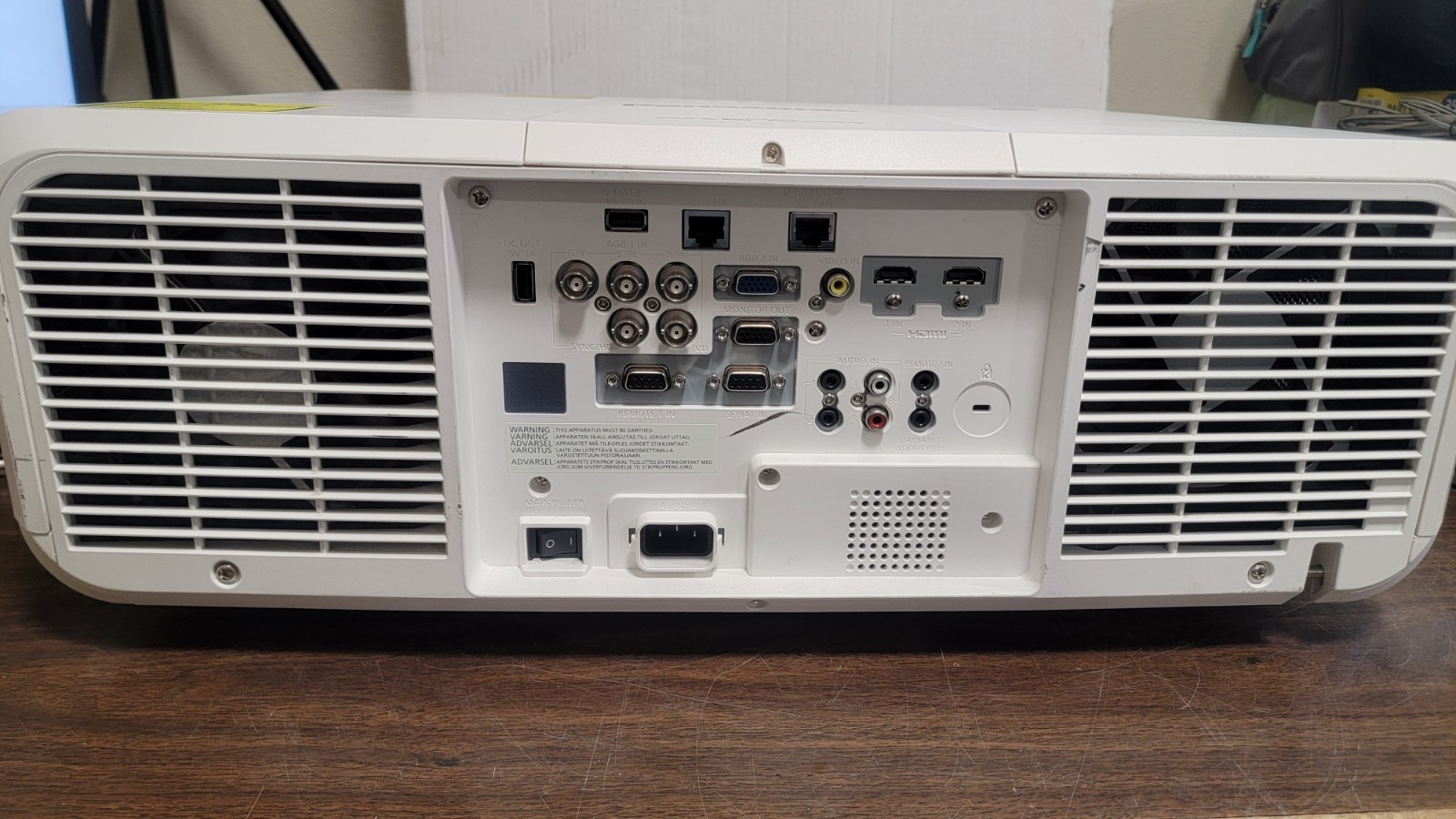 Panasonic PT-MZ670 LCD Projector 5,408 Hours