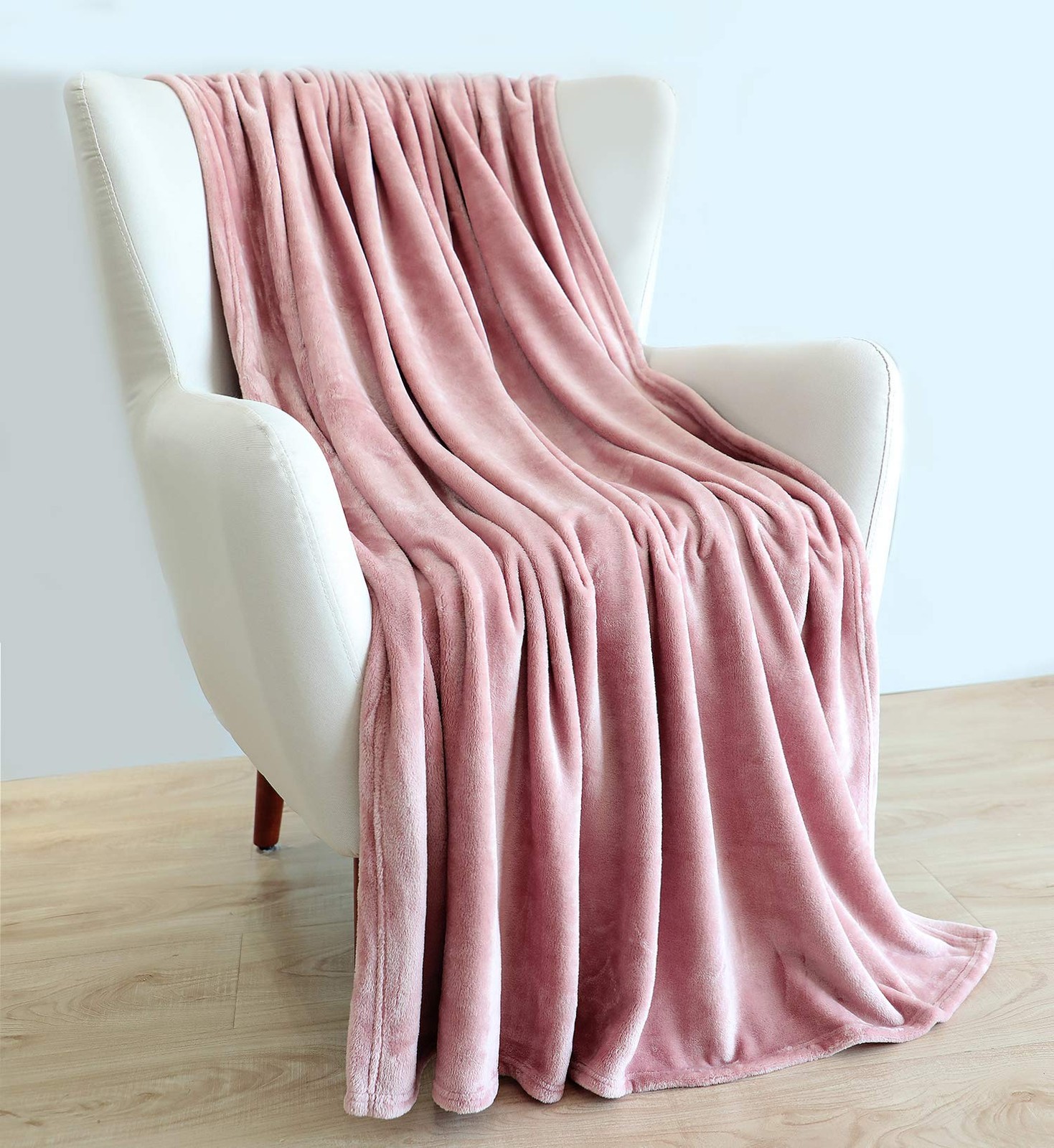 Large Flannel Fleece Throw Blanket, 60×80 Inch - Cozy Lightweight Thick Blank...