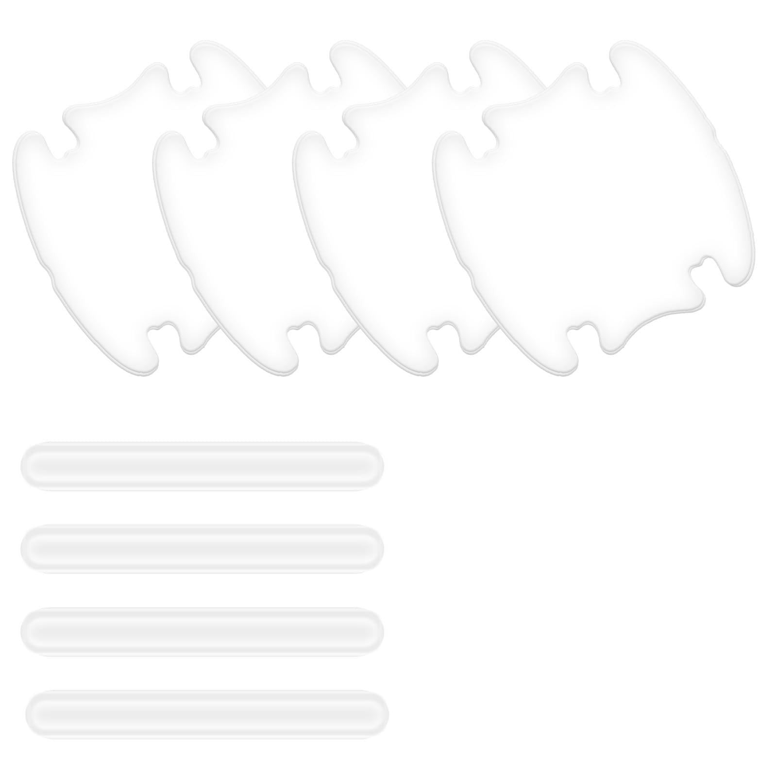 8 PCS Car Door Handle Anti-Scratches Sticker, Silicone Clear Car...