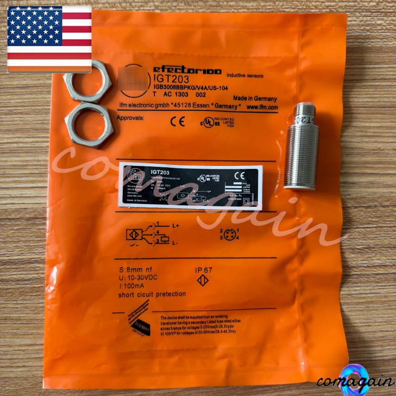IGT203 NEW INDUCTIVE SENSOR PROXIMITY SWITCH For IFM IGT203