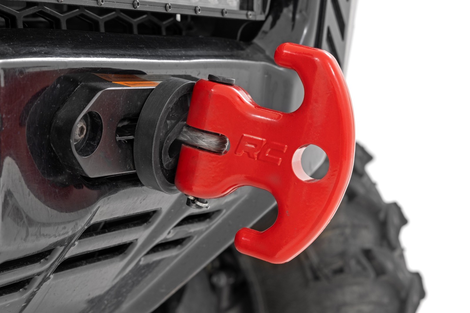 Rough Country Multifunction Aluminum UTV Winch Cleat Hook Red RS177R