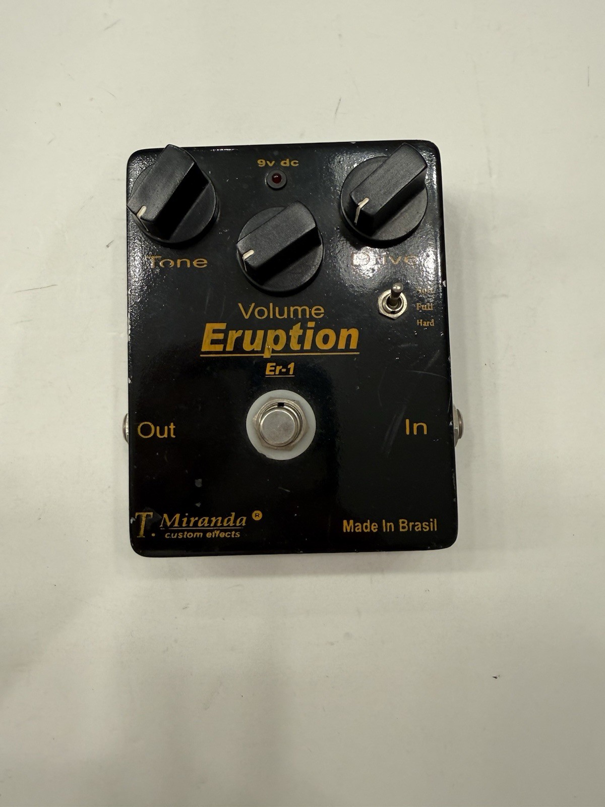 T. Miranda ER-1 Eruption Distortion Rare Guitar Effect Pedal Made In Brazil