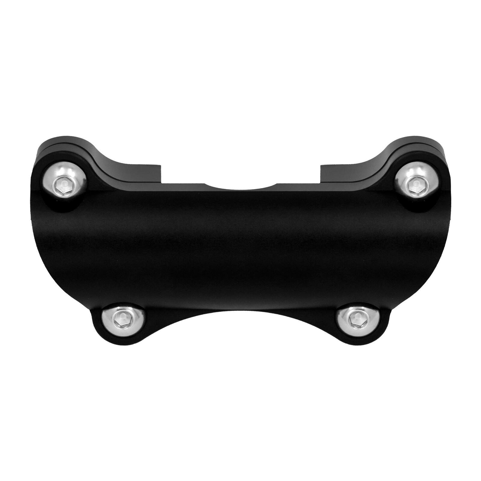 Black 1.25" Handlebar Riser Tip Clamp Kit 2" Large Fit For Harley