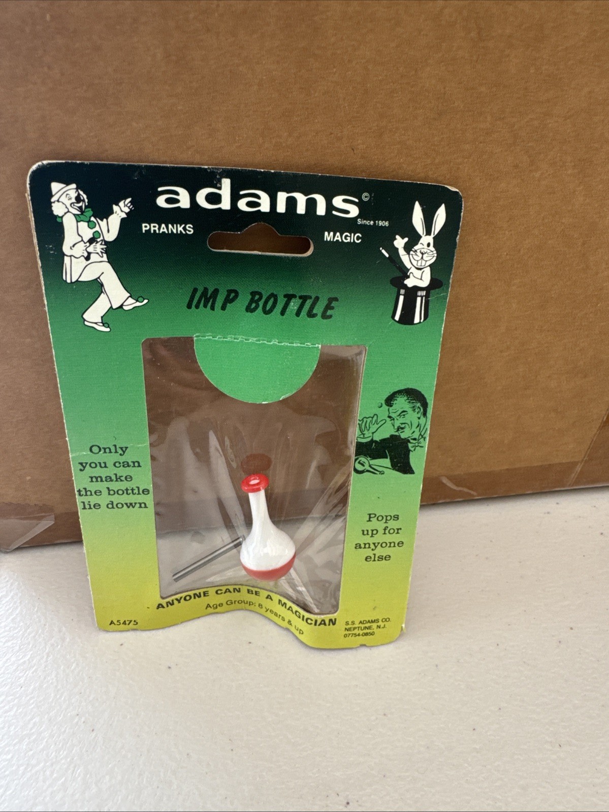 Vintage S.S. Adams Mysterious IMP Bottle NOS Sealed Original Pranks & Magic