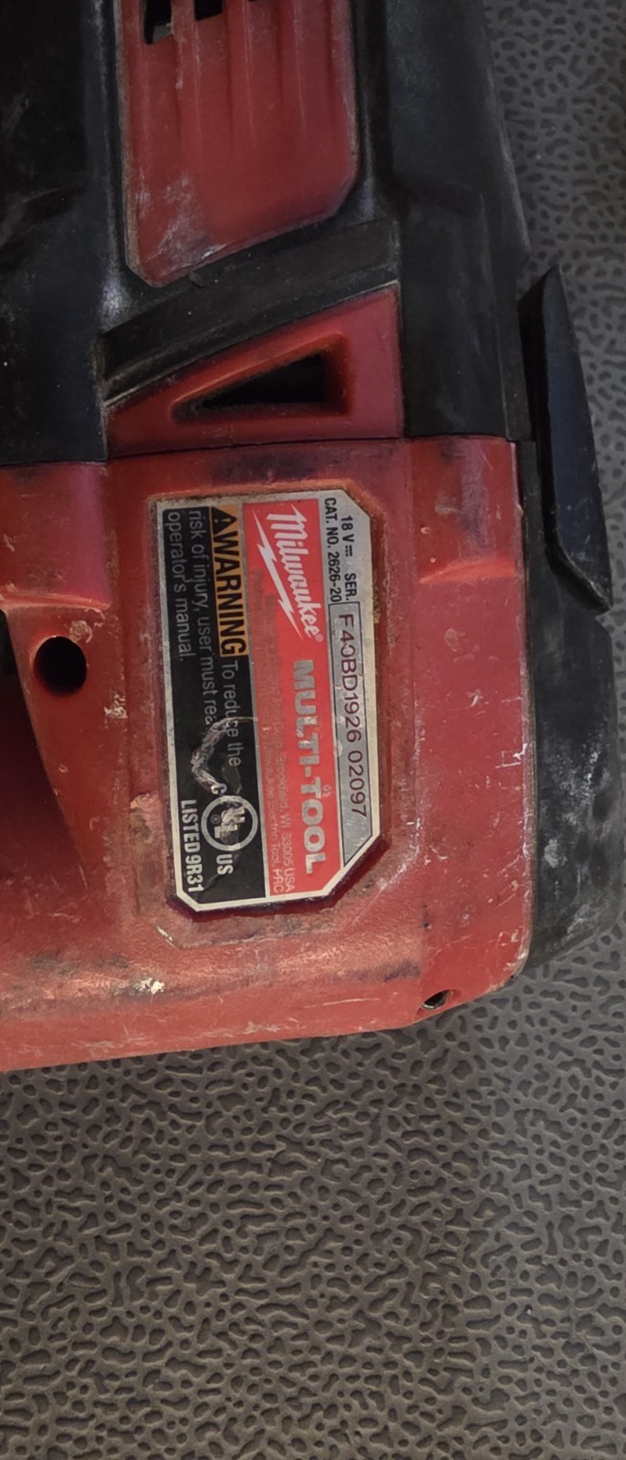 Milwaukee M18 18V Cordless Multi Tool PARTS ONLY