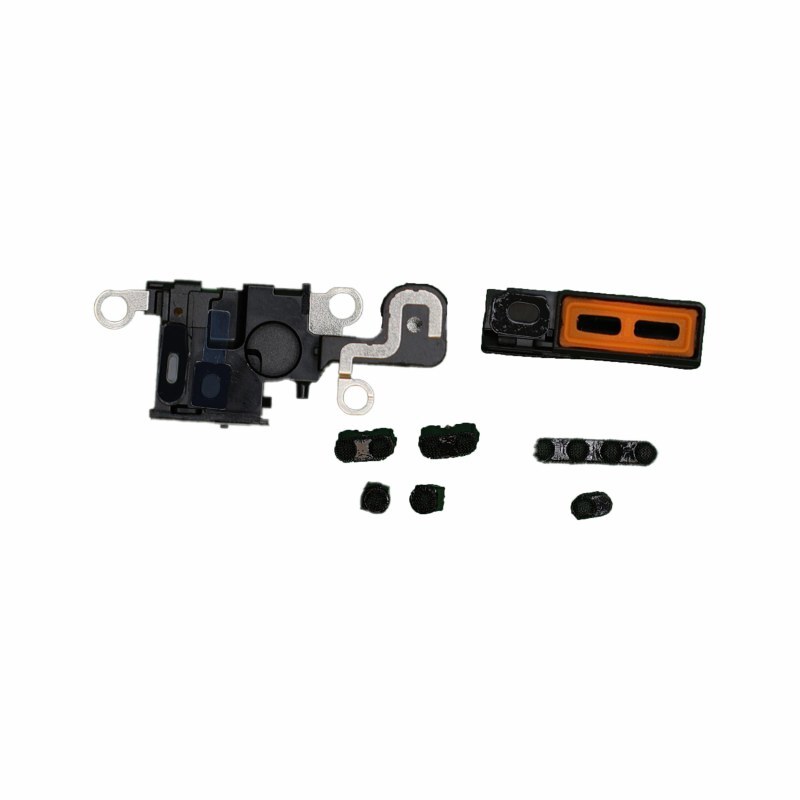 Loud Speaker Microphone Mesh Set for Apple iPhone 15 Black 10 Pack Replacement