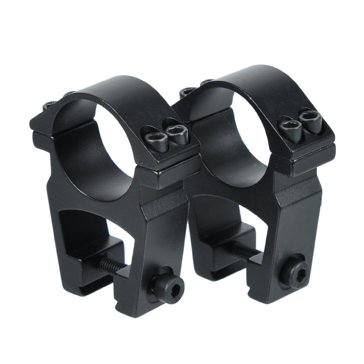 2 PCS See-Through High Profile 1 inch Scope Rings Scope Mount For Dovetail Rail
