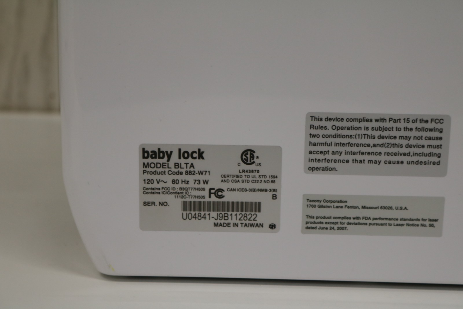 Baby Lock Altair