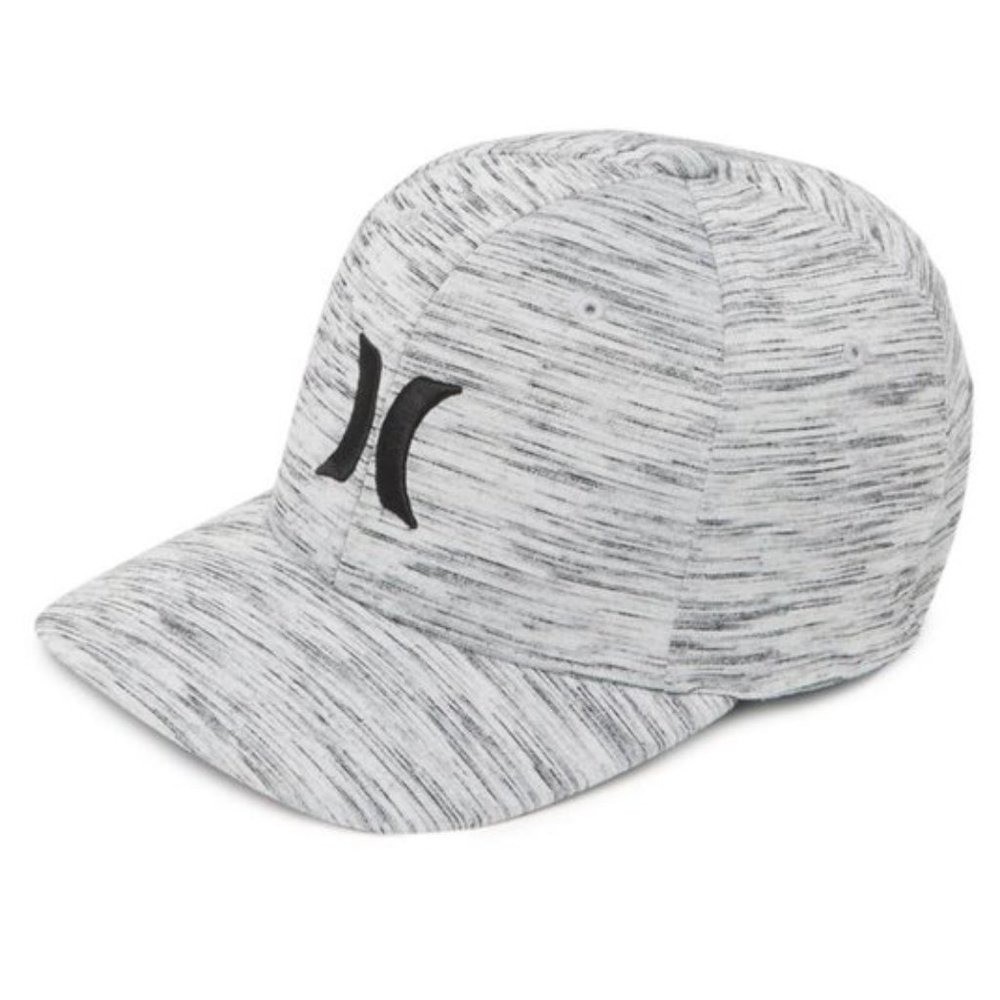 Hurley Icon Texture Flex Fit Hat Cap Small / Medium New Wolf Grey S/M
