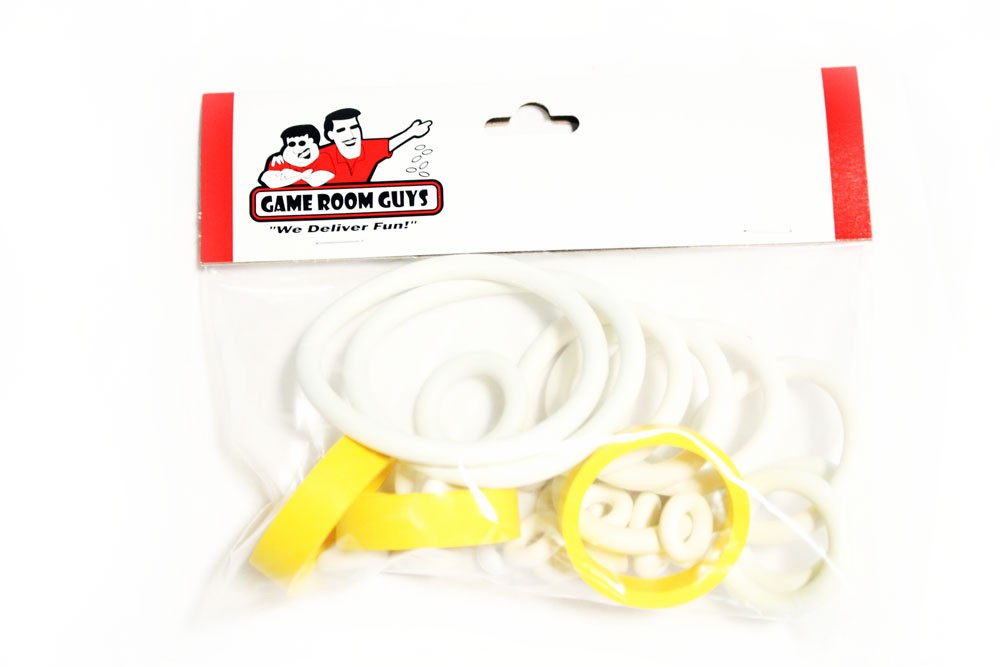 Bally Eight Ball Deluxe Pinball Machine Replacement Repair Rubber Ring Kit White
