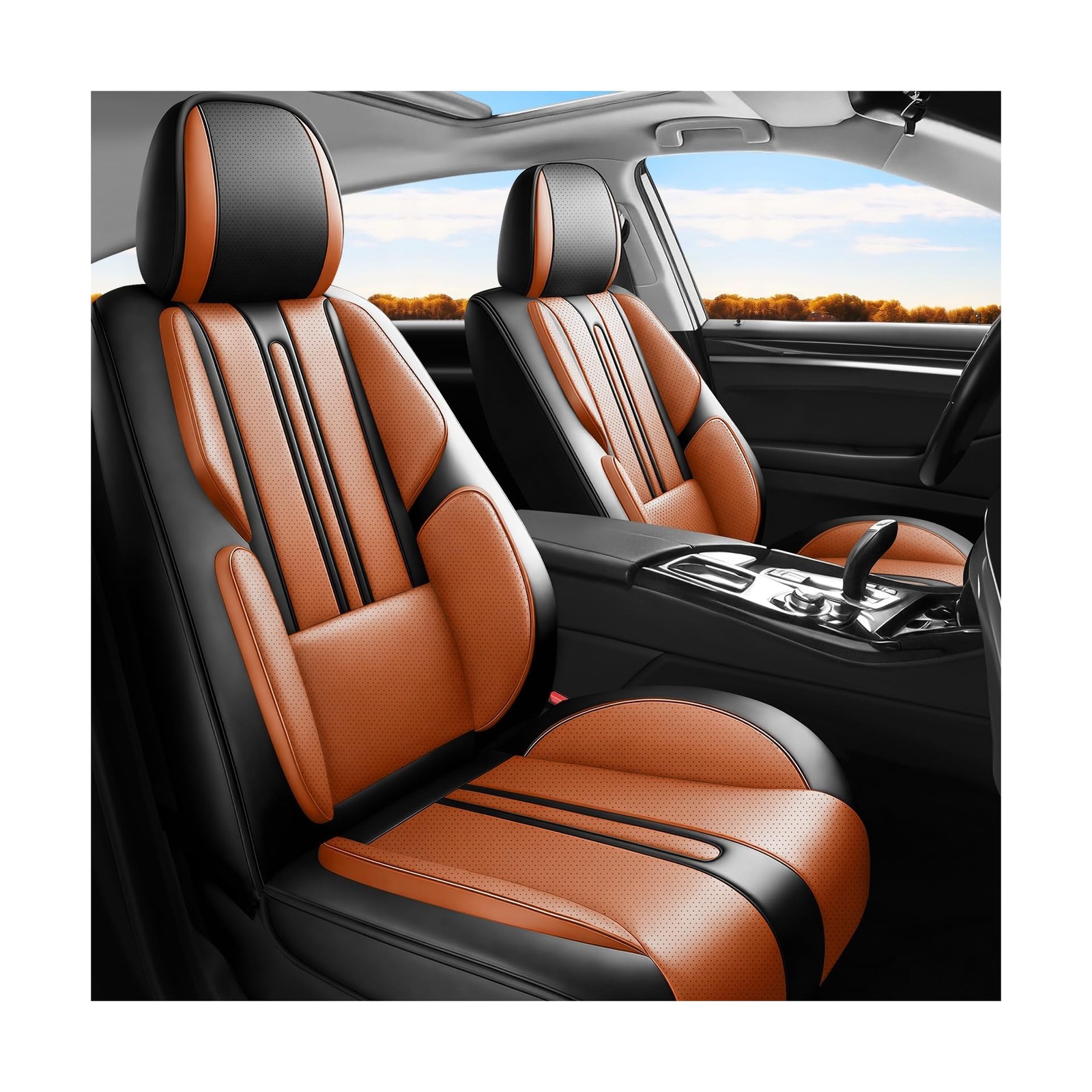 Car Seat Covers (Only Front 2 Seats) Compatible with Chevrolet/Chevy Trailbla...