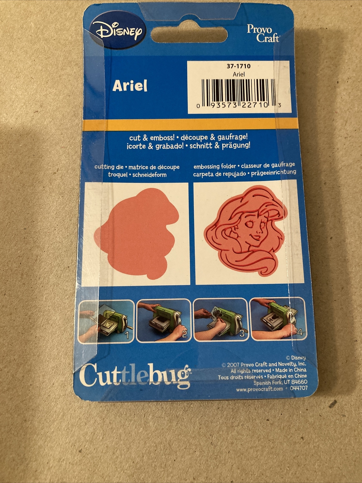 DISNEY MICKEY MOUSE ARIEL NEMO CUTTLEBUG CUTTING DIE PROVO CRAFT (7)